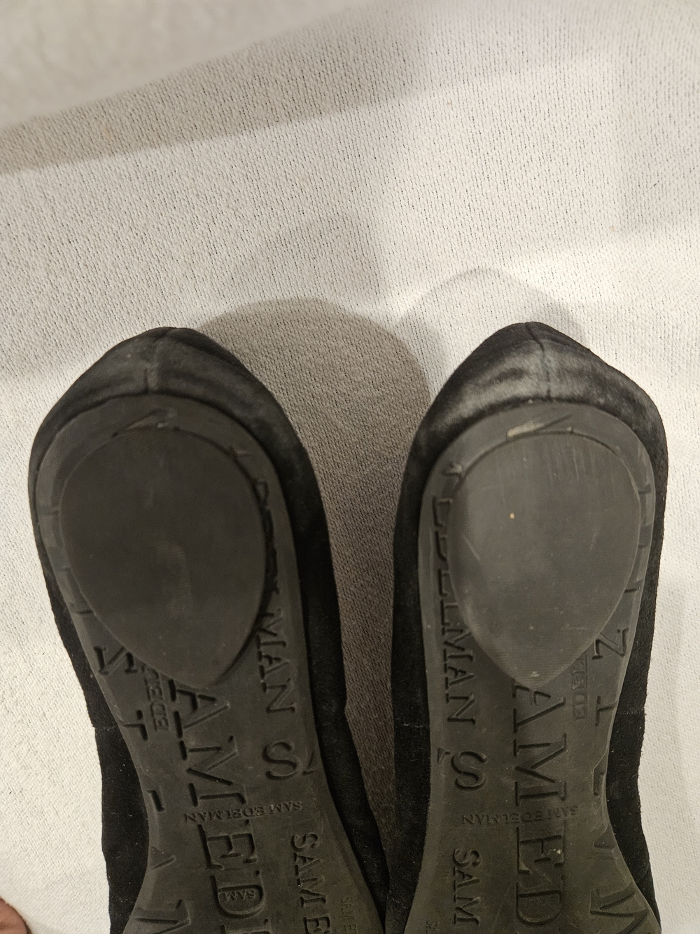 Sam Edelman Black Embellished Suede Ballet Flats - Picture 8 of 11